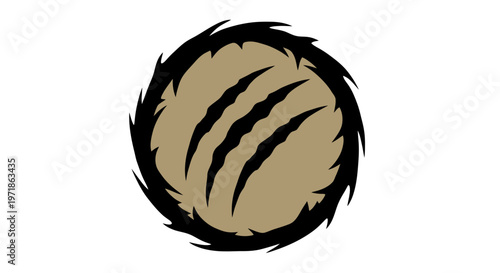 Jaguar Claw Marks Symbol, Wild Animal Scratch Icon, Fierce Power Emblem