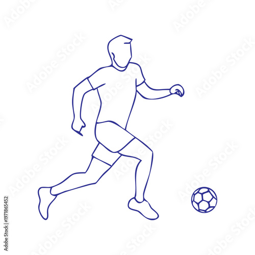 football player kicking ball