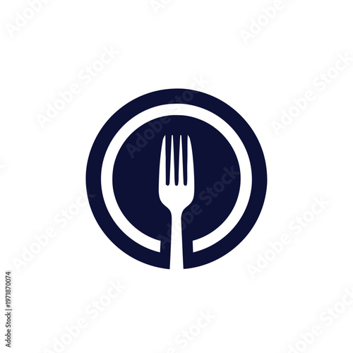 Fork and Plate Logo Design for Restaurant or Food Business.