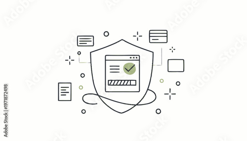 Digital Security Shield - Protecting Online Data and Transactions.
