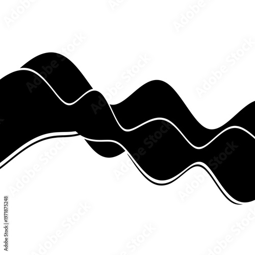 Harmonious Rhythm: An abstract artistic depiction of smooth, flowing lines, suggesting a sense of continuity, balance, and the ebb and flow of existence.