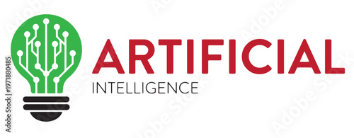 Artificial Intelligence and Technology Digital Logo Concept