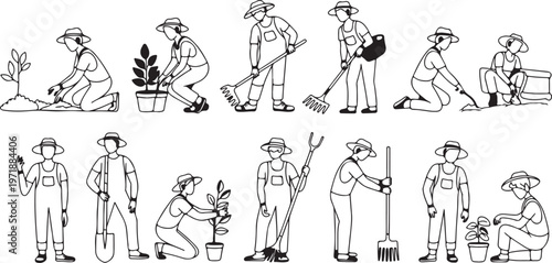 Community garden tasks and cooperative harvest workflow