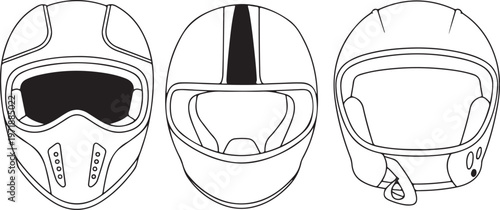 Motorcycle helmet visor and chin variations