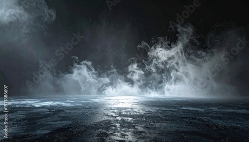 Ephemeral luminescence amidst swirling obscurity