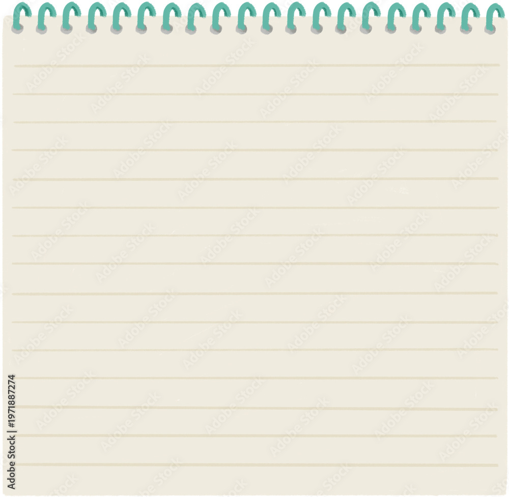 Obraz premium Hand-painted spring notes, sketchbook graphics
