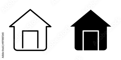 home icon, element icon for design branding, print, and digital media