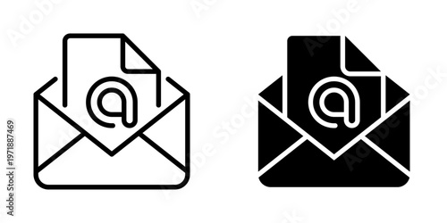 open message icon, element icon for design branding, print, and digital media