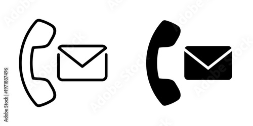 contact me icon, element icon for design branding, print, and digital media