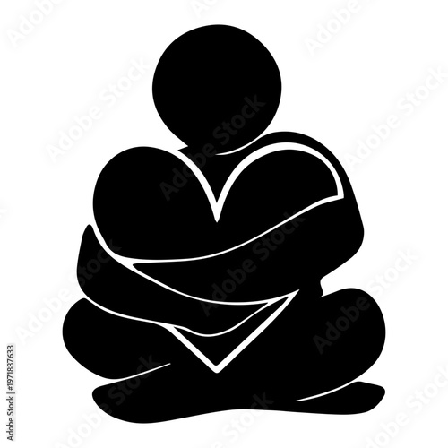 Self-Love Embrace Icon
