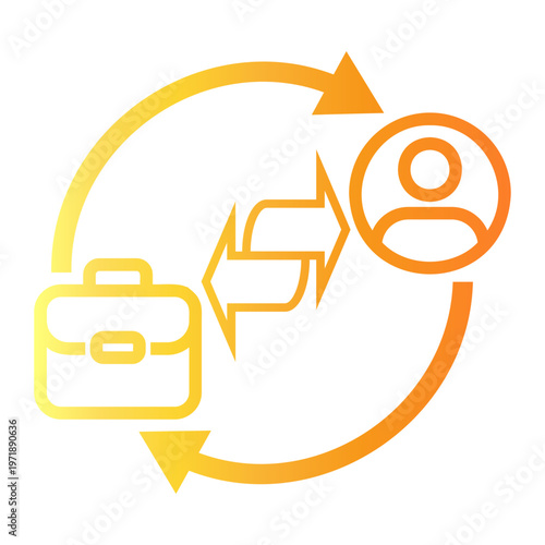 transaction Line Gradient Icon