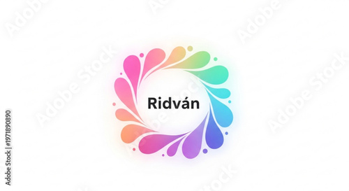 Colorful ridvn logo with rainbow petals and black text on white background symbolizing diversity and inclusivity
