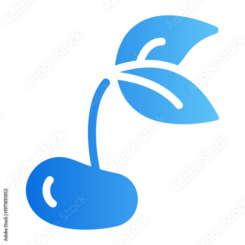 Plant seedling Line Gradient Icon