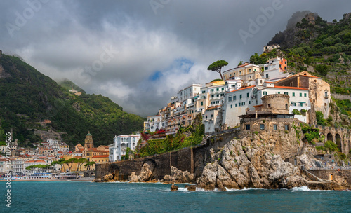 The Italian city of Amalfi - the historical, cultural and tourist center of the Amalfi coast