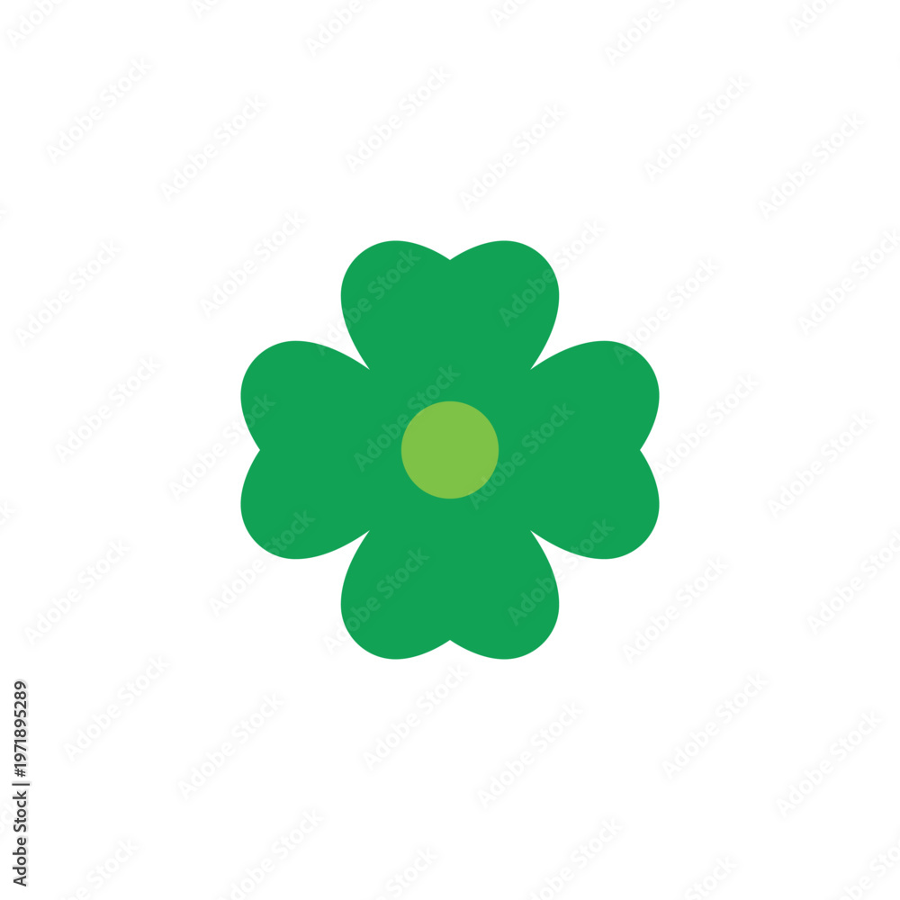 Fototapeta premium Green shamrock illustration