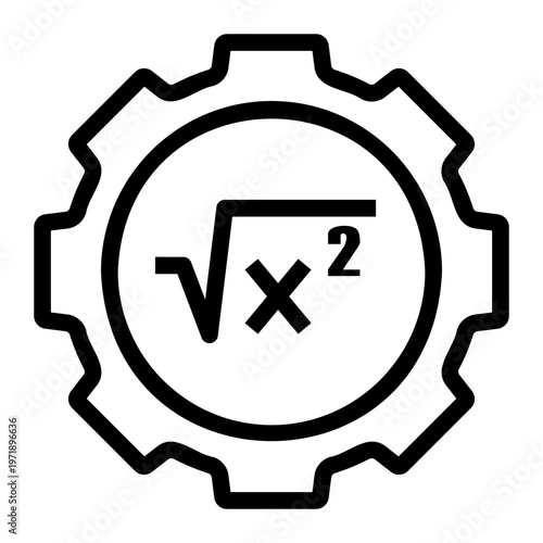 mathematic Line Icon