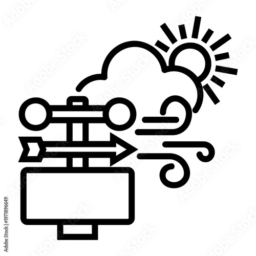 meteorology Line Icon