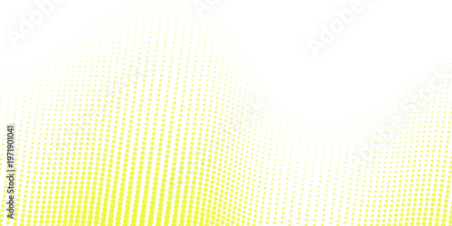 yellow wavy halftone background. Dots pop art sport style vector illustration.