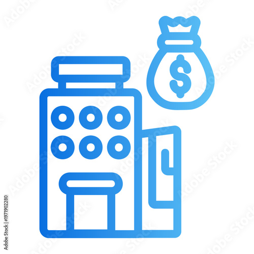 Venture capital Line Gradient Icon