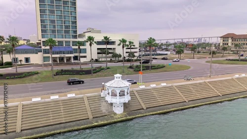 Views of Downtown Corpus Christi near the Selena Memorial and Ocean drive, Corpus Christi, Texas