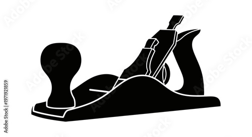 Woodworking Hand Plane Tool Silhouette Icon