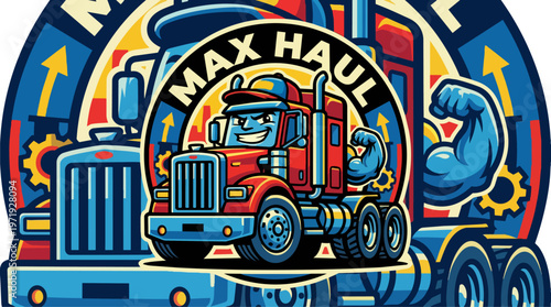 Truck Illustration with Max Haul.
