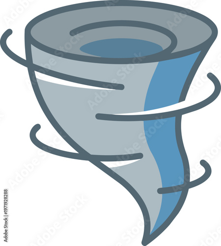 Tornado Weather Storm Illustration.
