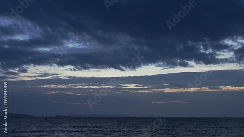 Cloud storm sky dark rain lightning thunder on sea ocean stormy typhoon nature light scene rainy atmosphere damage effect carbon dioxide dust air pollution 2.5 Pm, texture nature windstorm.