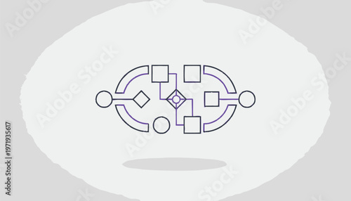 Intricate Diagram Depicting Complex Processes and Interconnections Clearly Illustrated.