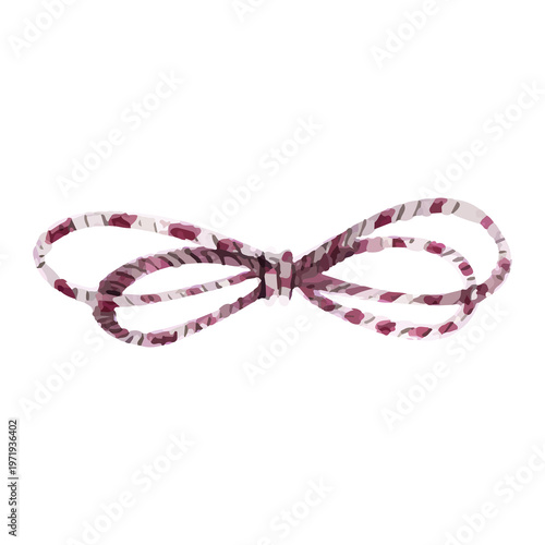 red bow isolated on white background