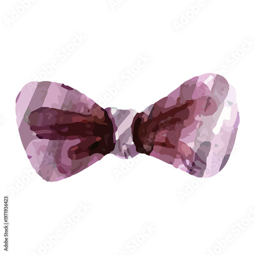 pink bow tie isolated