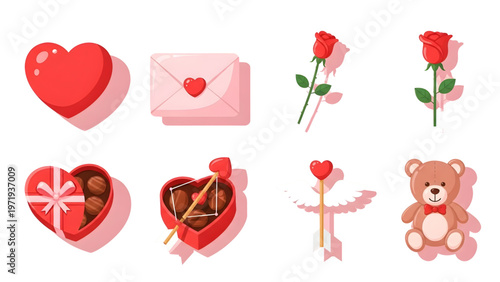 Valentine Holiday Icons