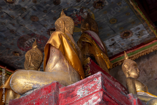 traditional thai buddhist art in temple