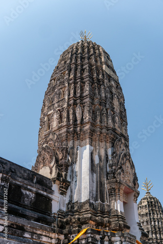 traditional thai buddhist art in temple