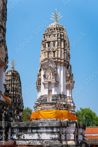 Canvas Print traditional thai buddhist art in temple