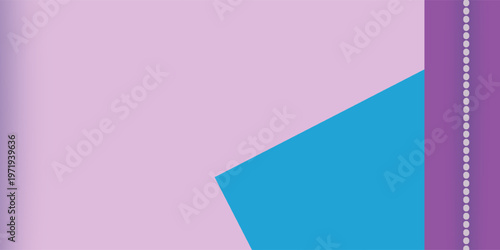 Geometric rectangular background, decorated with pearls. 3D illustration