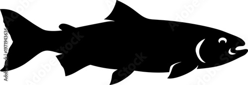  "Stylized Fish Silhouette"