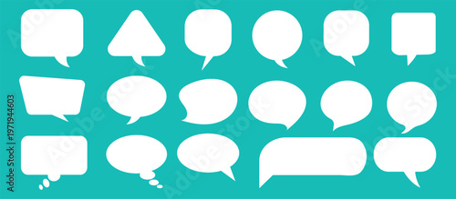 Speech Bubbles set. Speech bubbles blank isolated on a white background. speech bubble comic signs.