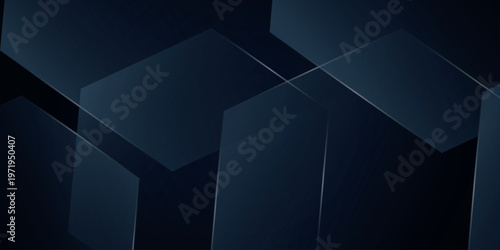 Abstract background with modern glowing gray polygon overlay. Technological innovation concept with elegant glass cut effect. EPS. 3