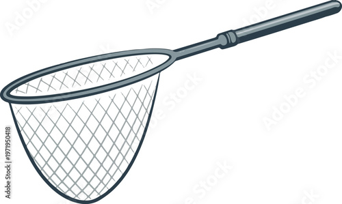 Fishing net isolated on white background for catching fish.