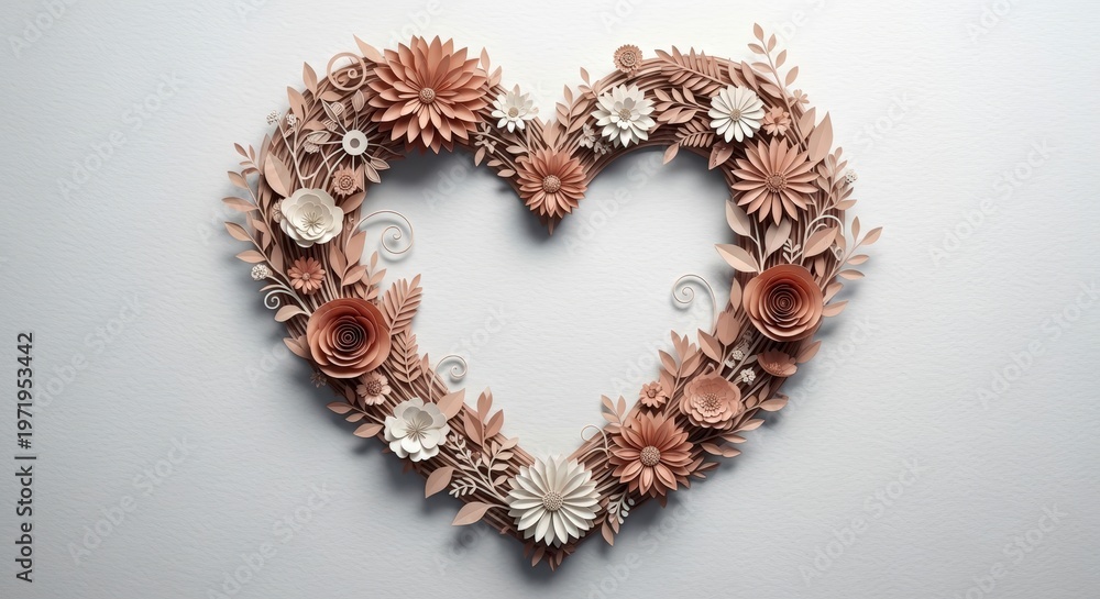 Obraz premium Sea Shell Heart Shaped Decoration.