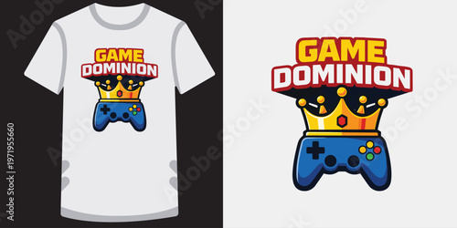 Фотография Game dominion logo design for t-shirt design, esport team or gaming streamer apparel