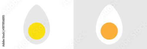 Easter eggs icon set. Set of decorated ester eggs vector. Spring easter black and white egg elements. Vector Illustration . EPS 10 .