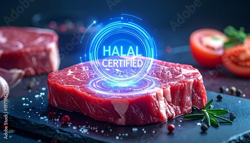 Qurban Meat Halal Certified Fresh Raw Beef Steak with Digital Hologram