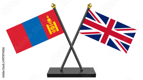 Flag of United Kingdom of Great Britain and Mongolia