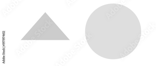 Abstract triangle circle geometric design