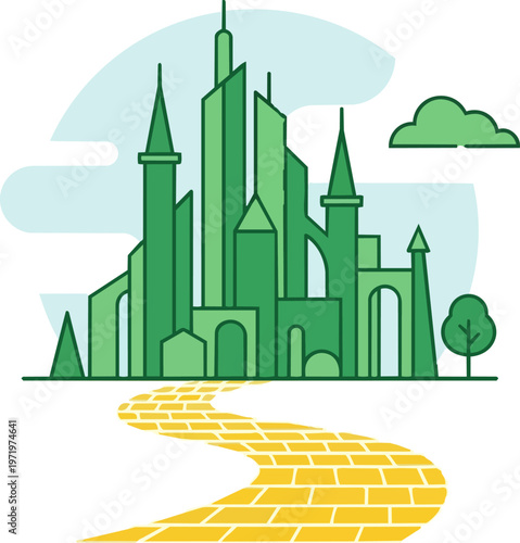 Emerald City Castle Towers.