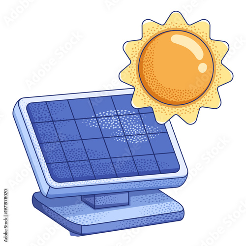 illustration of renewable solar energy