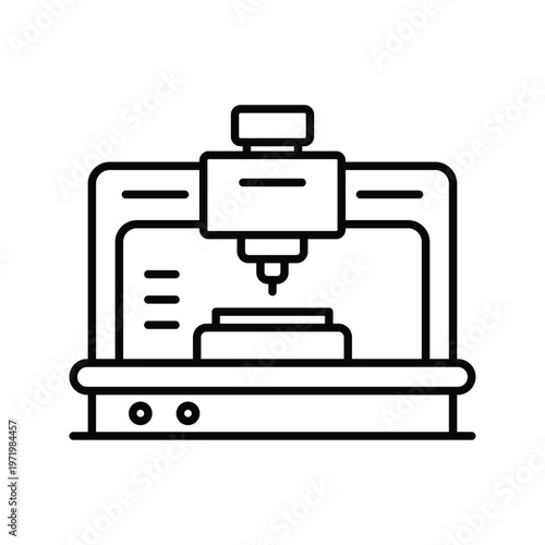 Modern CNC Machine for Precision Milling and Cutting in Workshop Setting