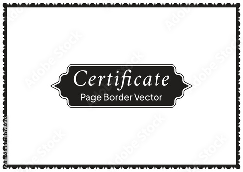 A4 Certificate Page Border (25)